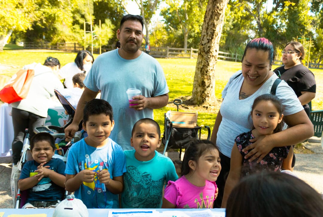 A family at a CCALAC event.